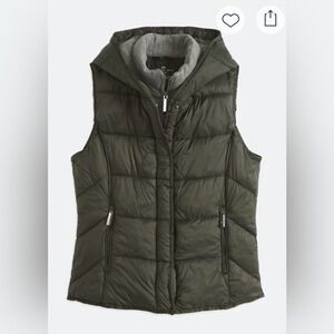 Andrew Marc Dark Green Performance Puffer Vest xl